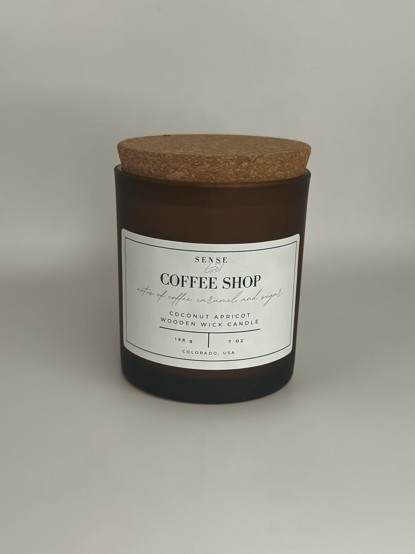 Coffee Shop Wooden Wick Candle
