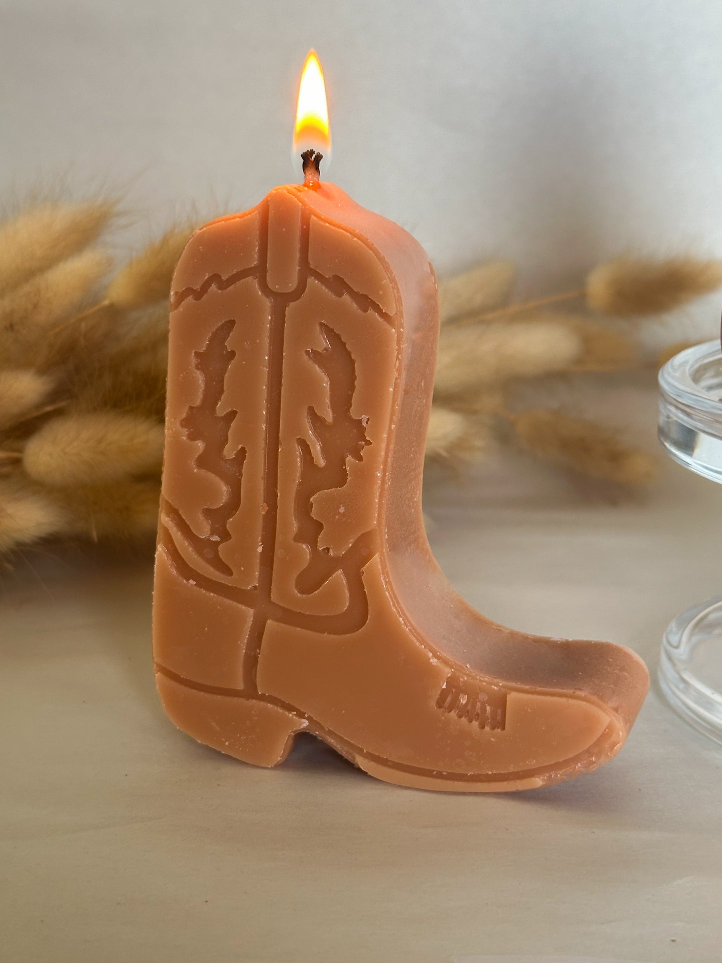 Cowpoke Boot Shaped Candle