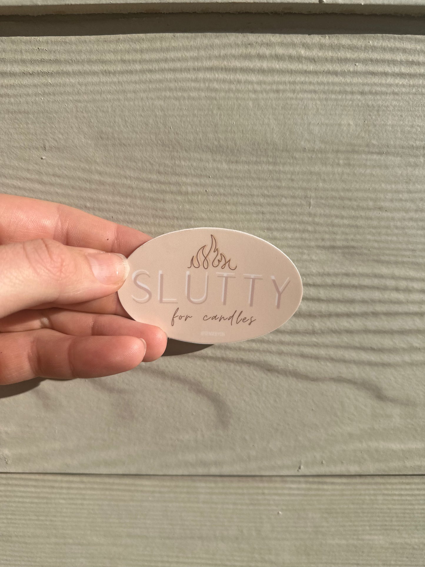 Slutty for Candles sticker