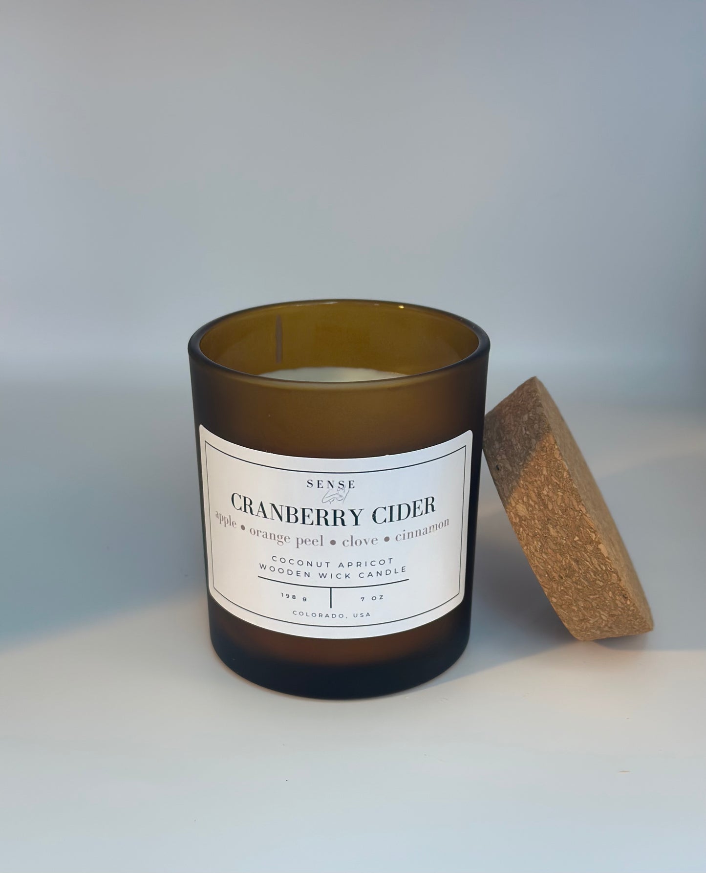 Cranberry Cider Wooden Wick Candle