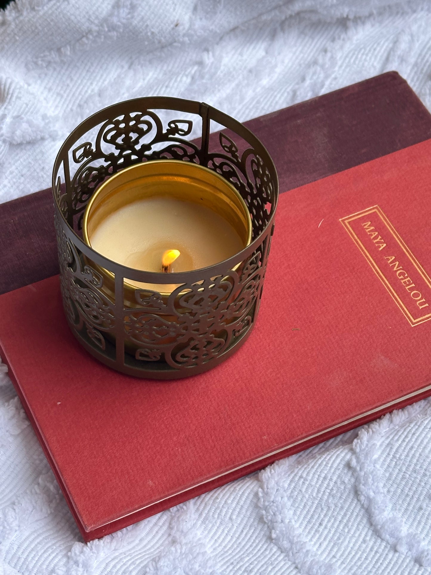 Small Metal Tealight Candle Holder