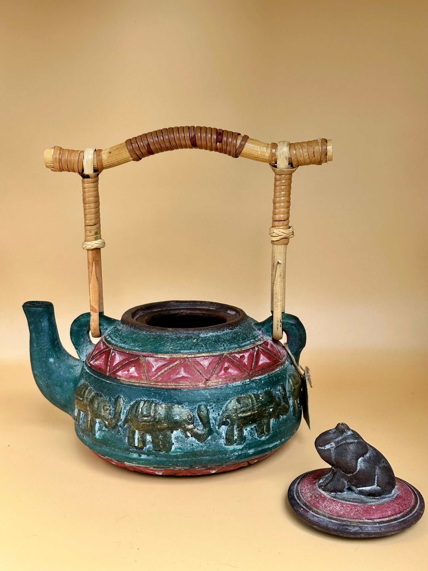Antique Hand-Painted Teapot