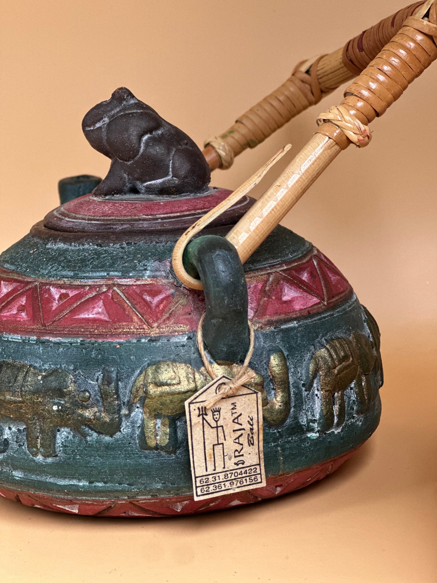 Antique Hand-Painted Teapot