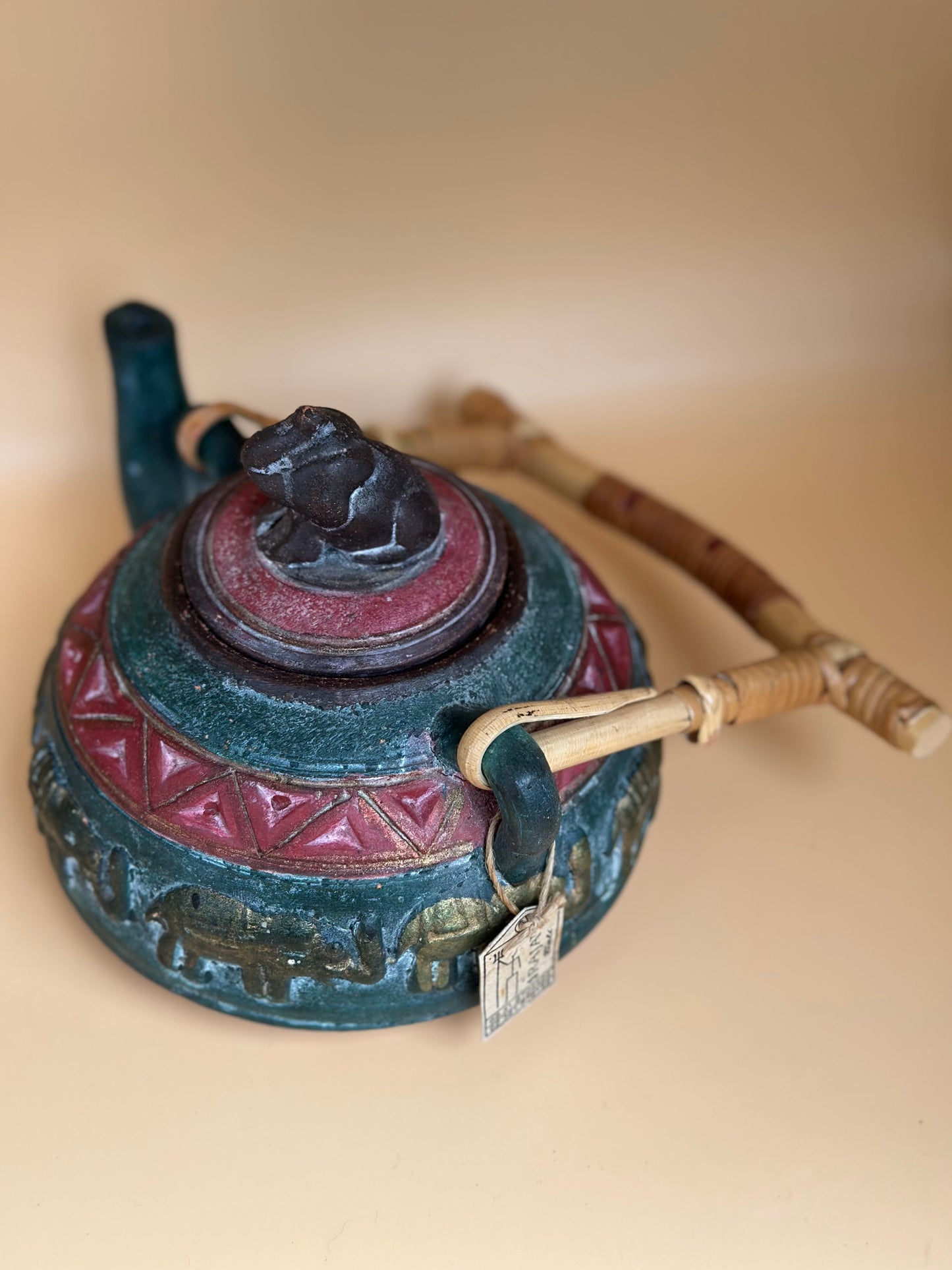 Antique Hand-Painted Teapot