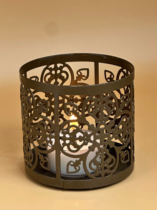 Small Metal Tealight Candle Holder