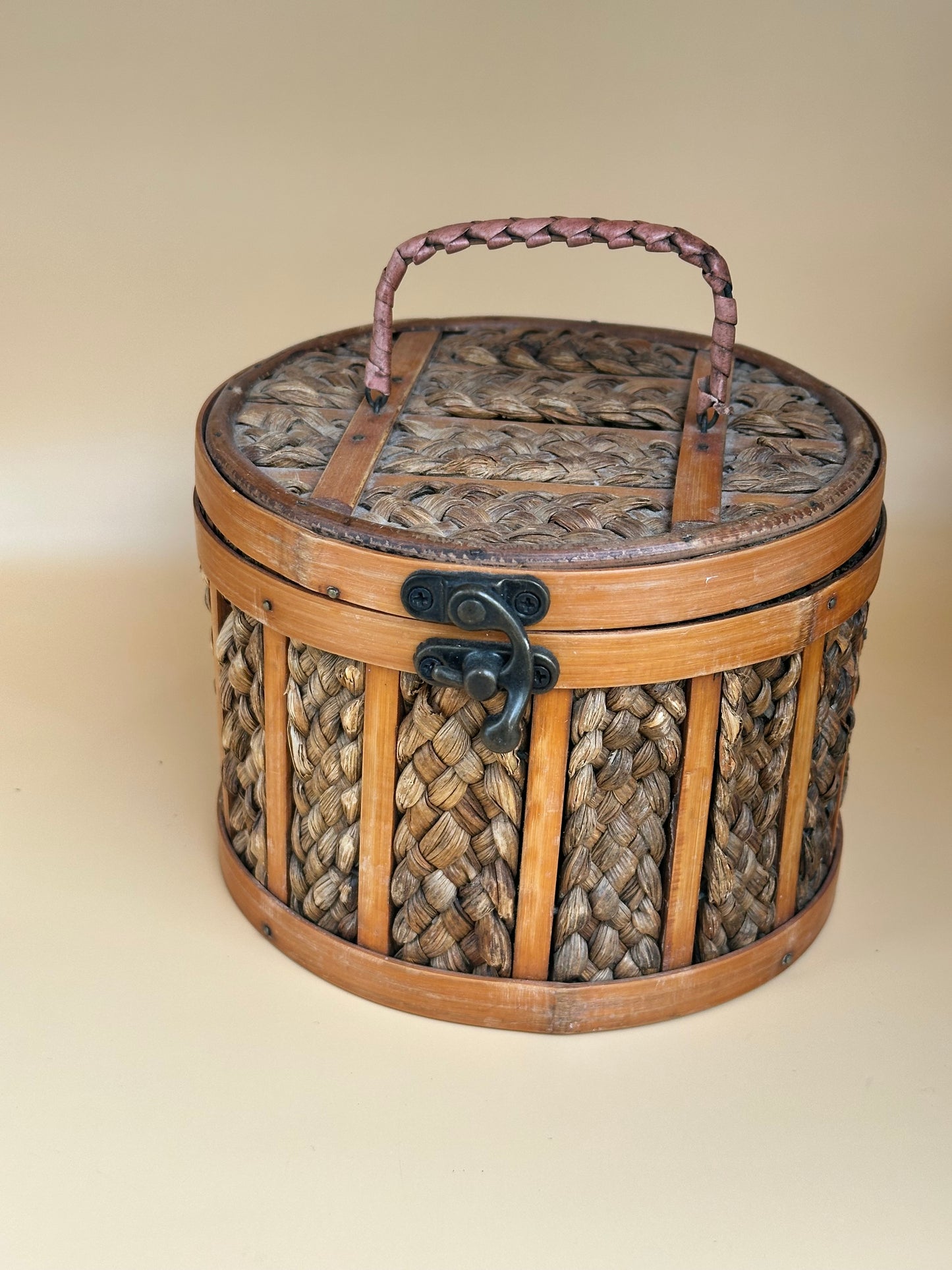 Vintage Woven Storage Basket
