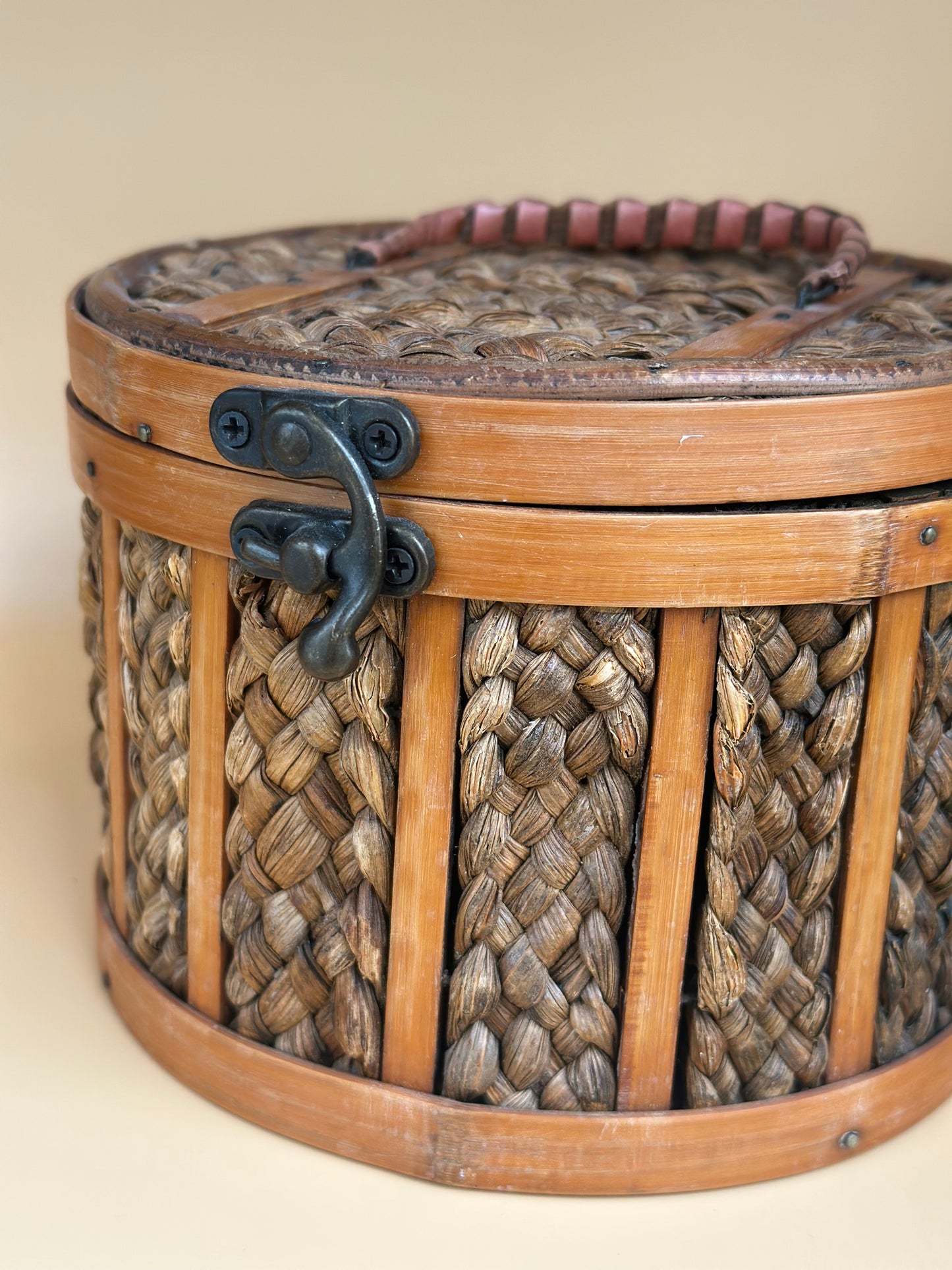 Vintage Woven Storage Basket