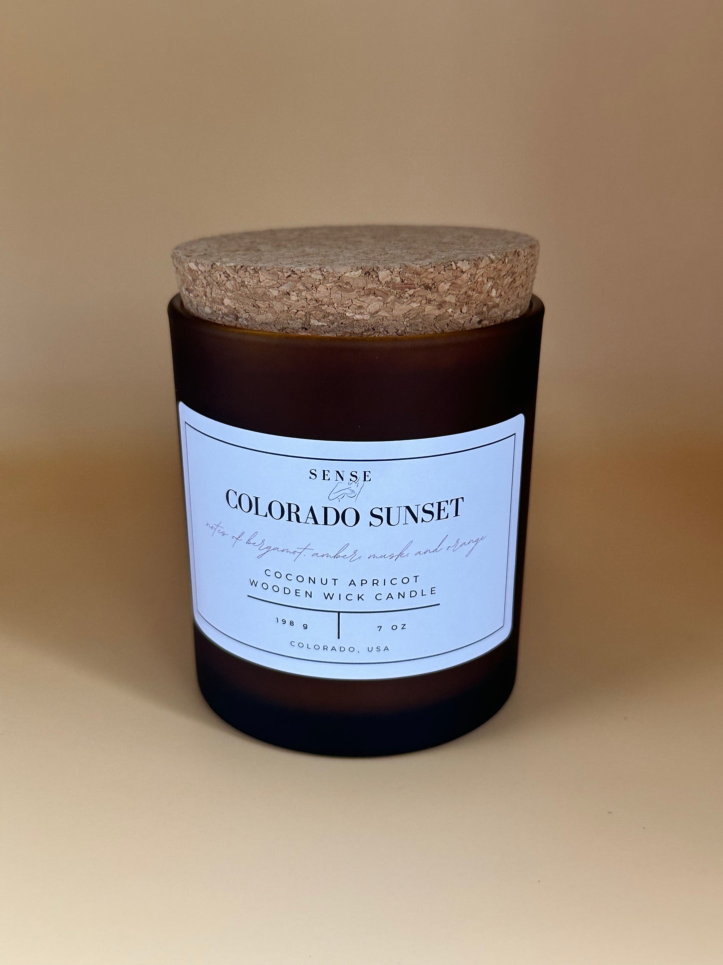 Colorado Sunset Wooden Wick Candle