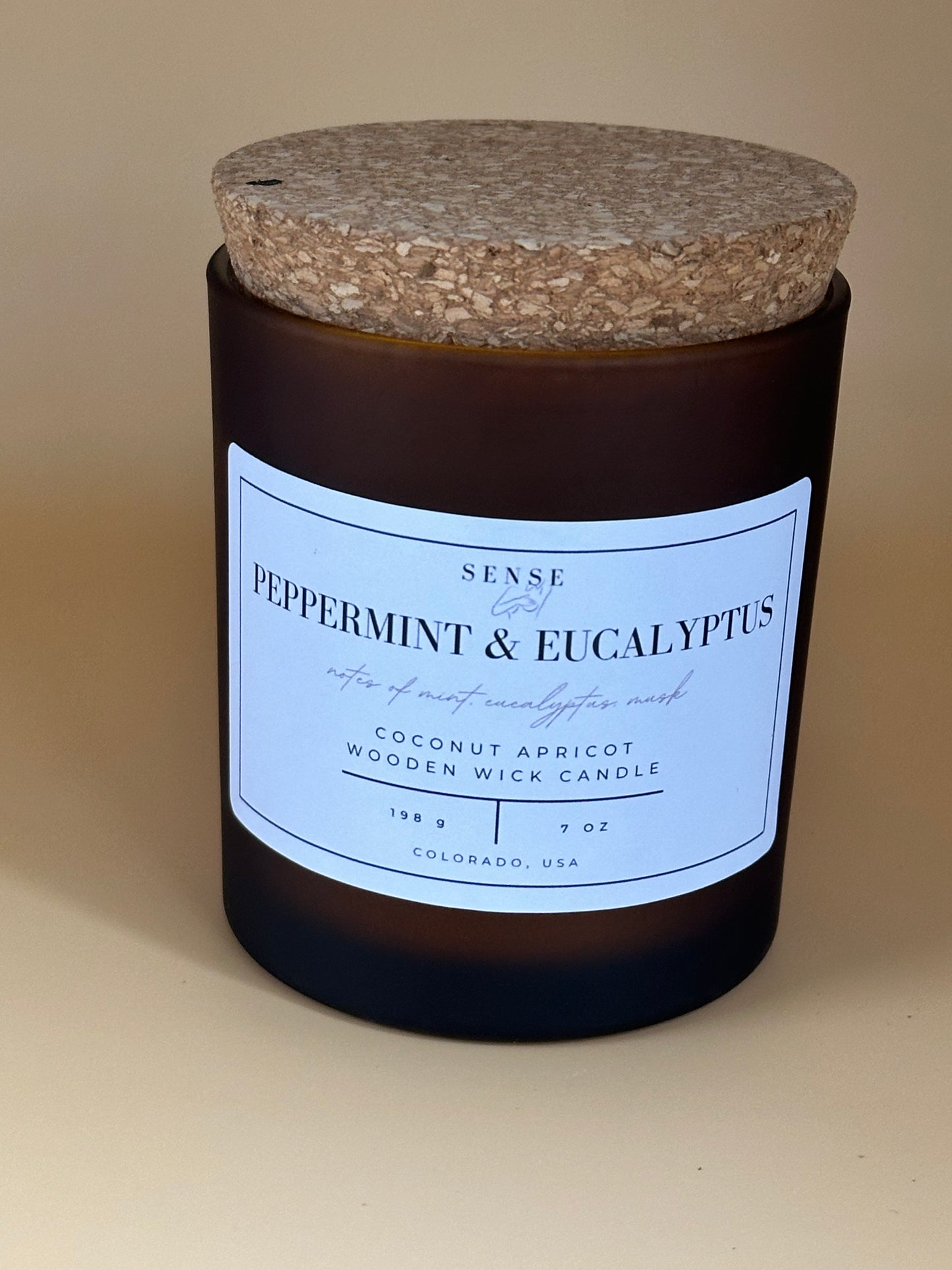 Peppermint & Eucalyptus Wooden Wick Candle
