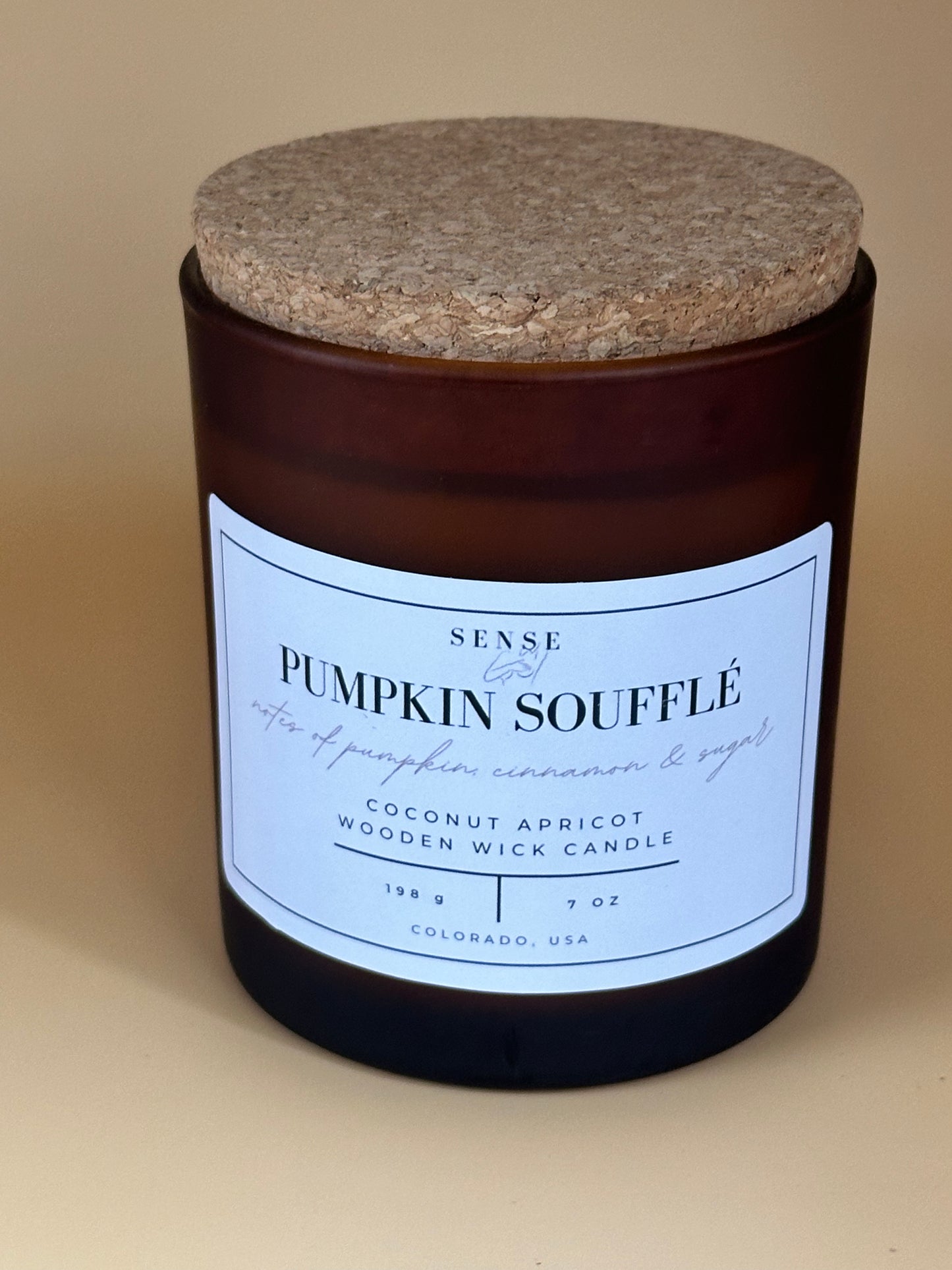 Pumpkin Soufflé Wooden Wick Candle
