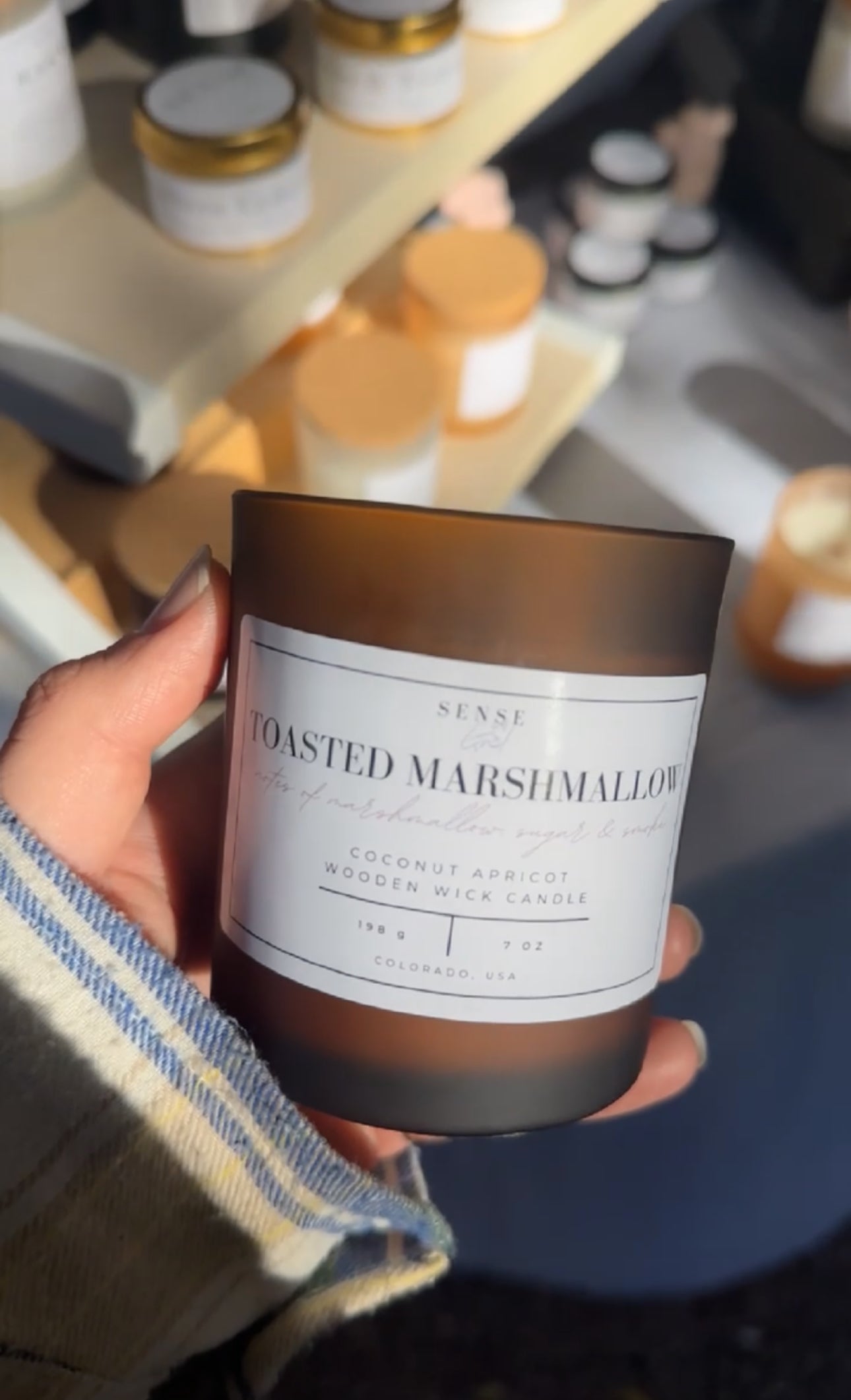 Toasted Marshmallow Wooden Wick Candle