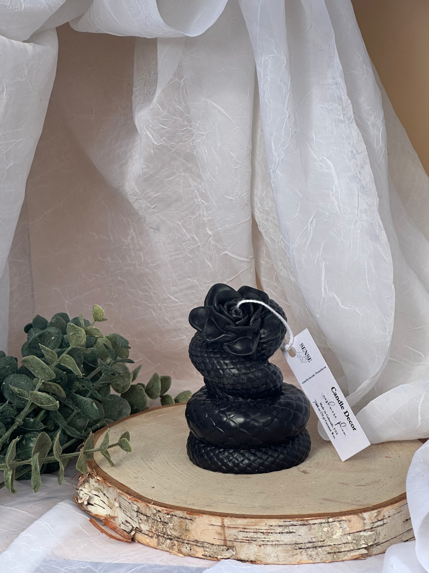 Serpent Flower Shaped Candle