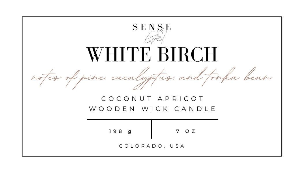 White Birch Wooden Wick Candle