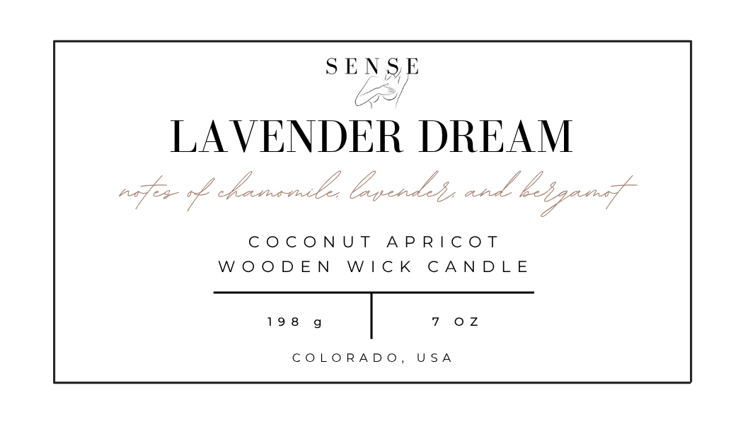 Lavender Dream Wooden Wick Candle