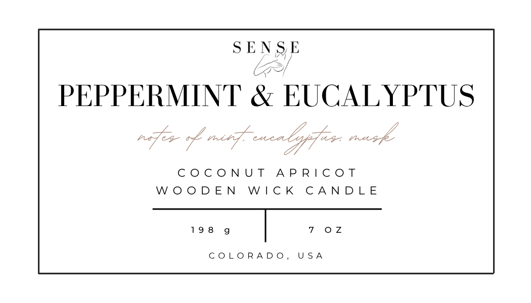 Peppermint & Eucalyptus Wooden Wick Candle