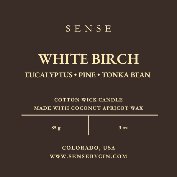 Mini White Birch Candle - 3 oz. Cotton Wick