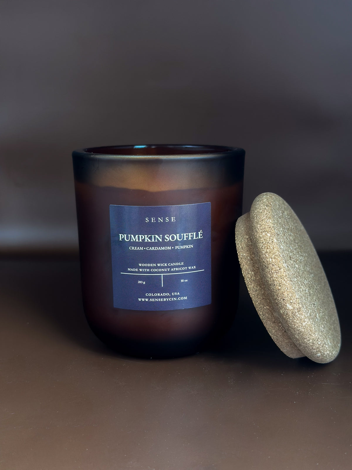 Pumpkin Soufflé Wooden Wick Candle - 10 oz.