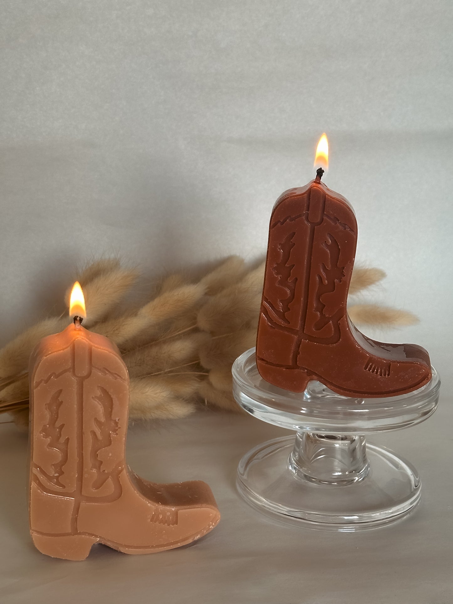 Cowpoke Boot Shaped Candle