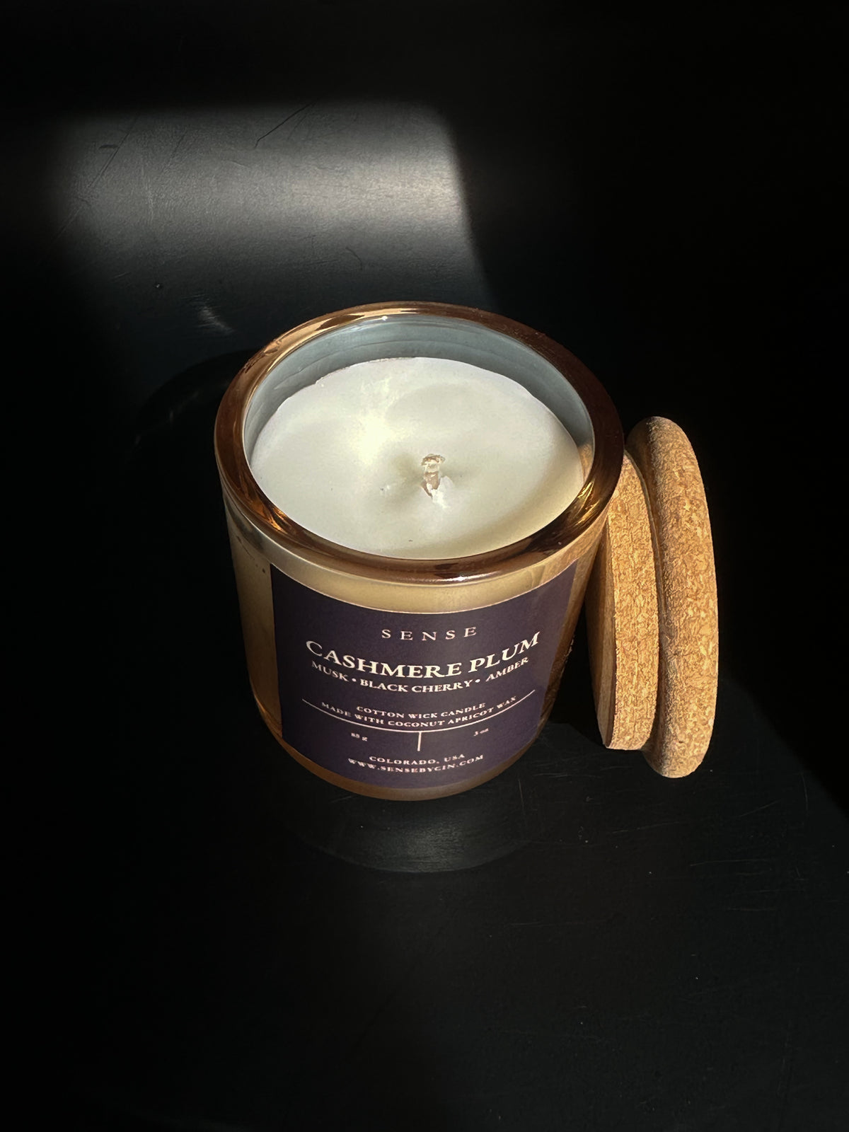 Mini Cashmere Plum Candle - 3 oz. Cotton Wick