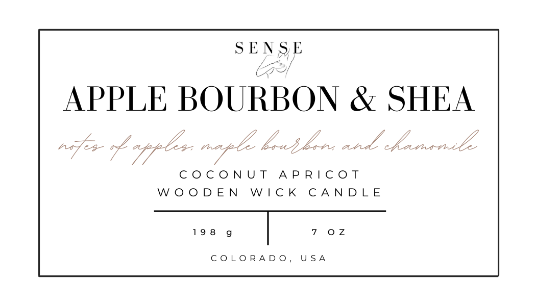 Apple Bourbon & Shea Wooden Wick Candle