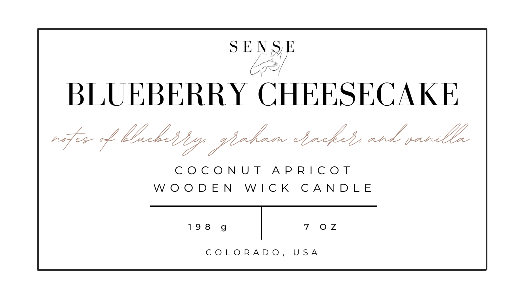 Blueberry Cheesecake Wooden Wick Candle