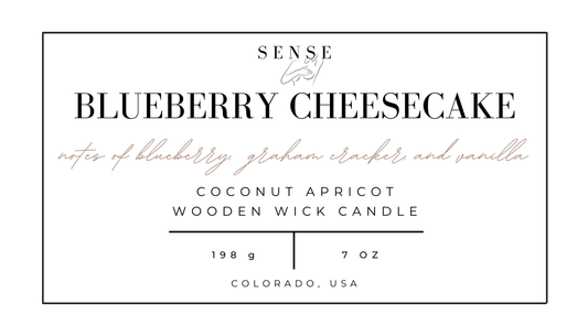 Blueberry Cheesecake Wooden Wick Candle