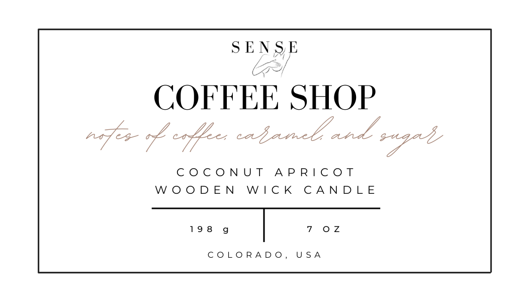 Coffee Shop Wooden Wick Candle