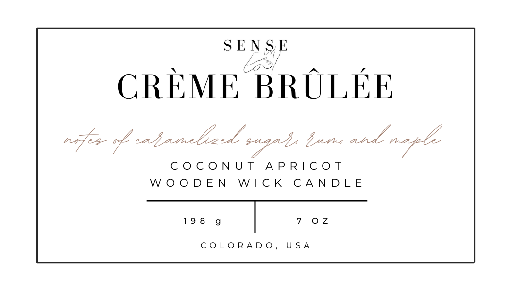 Crème Brûlée Wooden Wick Candle