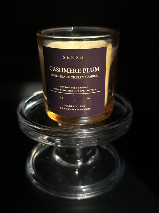 Mini Cashmere Plum Candle - 3 oz. Cotton Wick