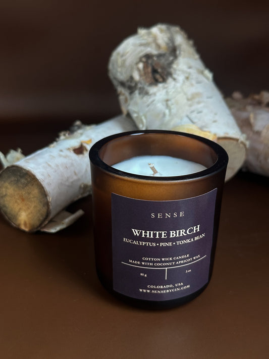 Mini White Birch Candle - 3 oz. Cotton Wick