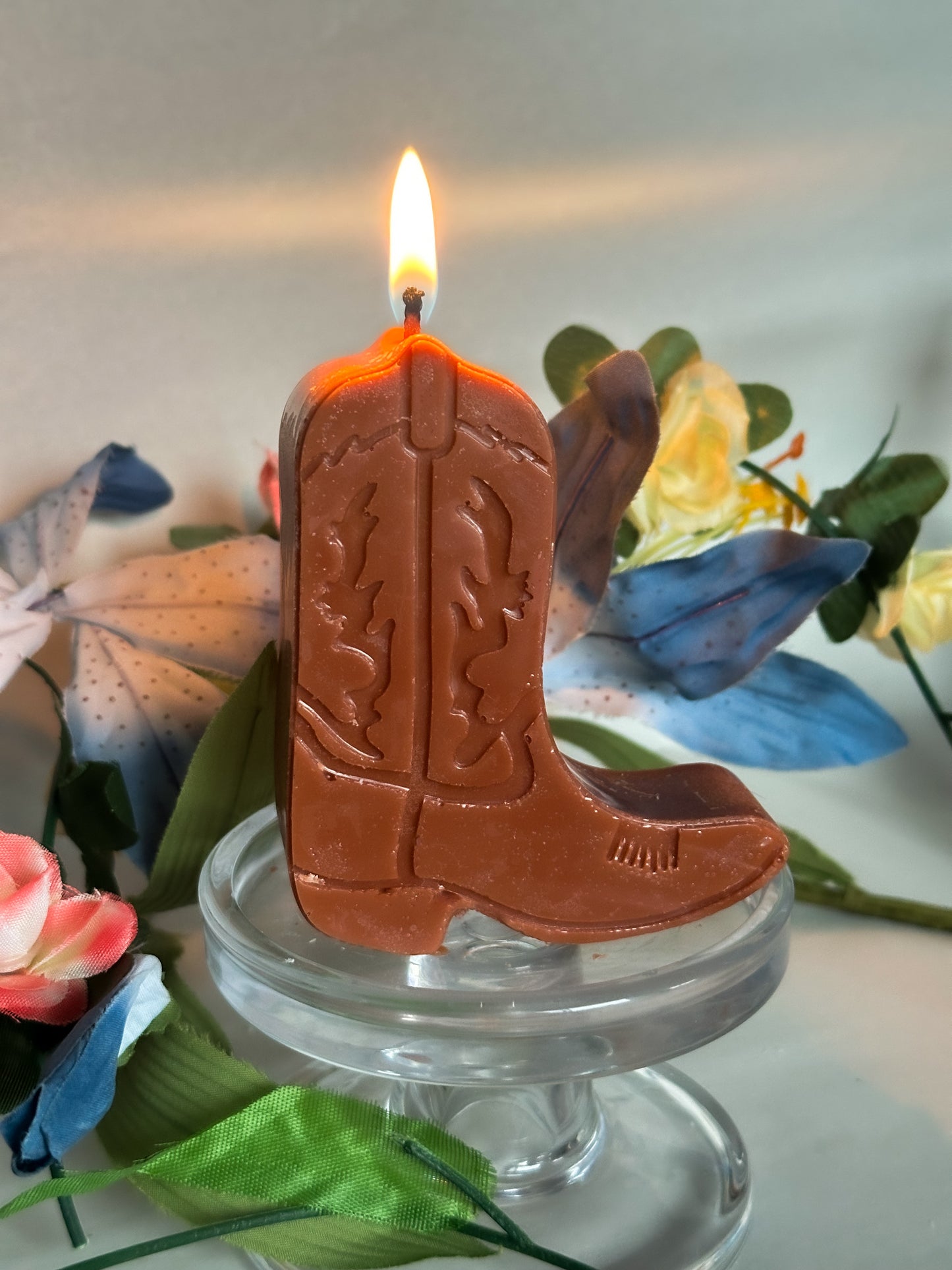 Cowpoke Boot Shaped Candle