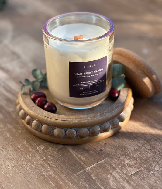 Cranberry Woods Wooden Wick Candle - 10 oz.
