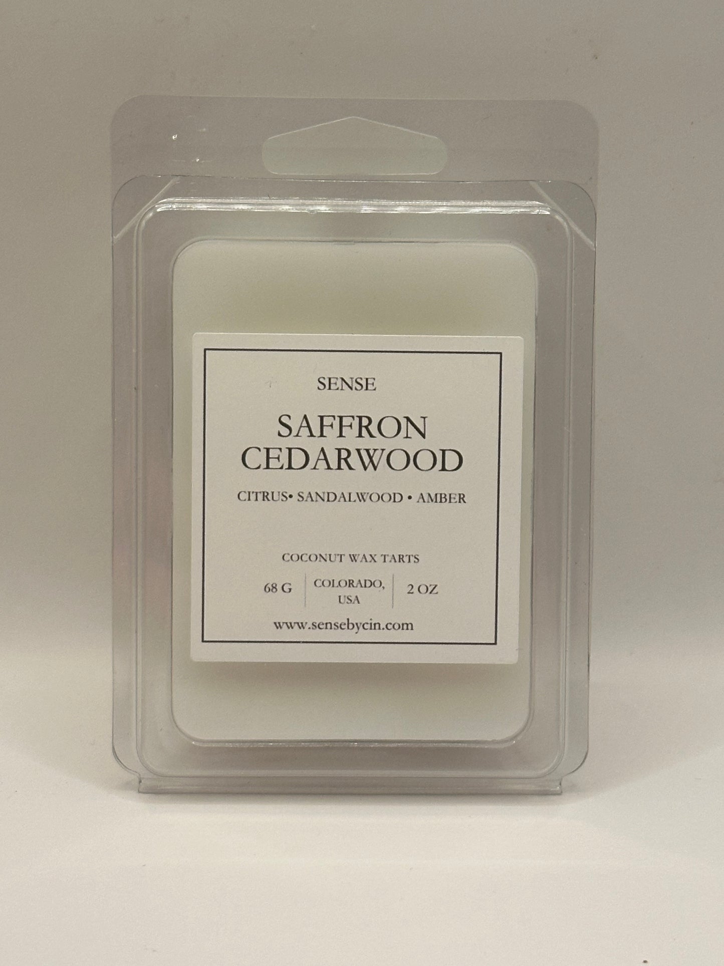 Saffron Cedarwood Wax Melt (Clamshell)