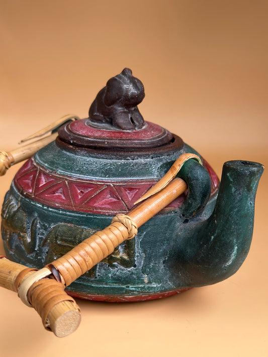 Antique Hand-Painted Teapot