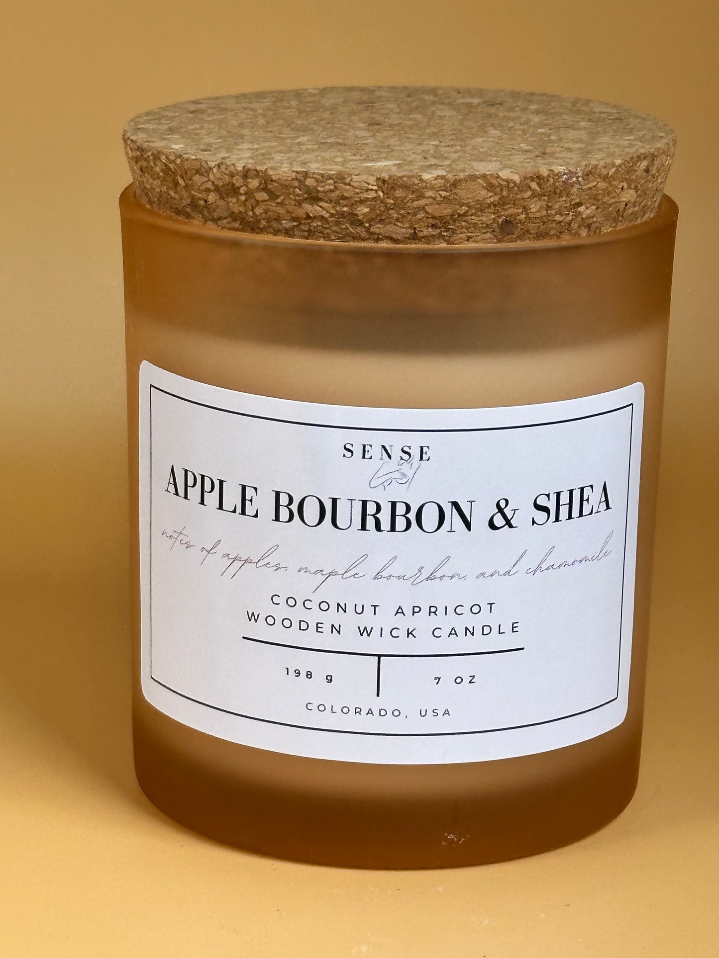 Apple Bourbon & Shea Wooden Wick Candle