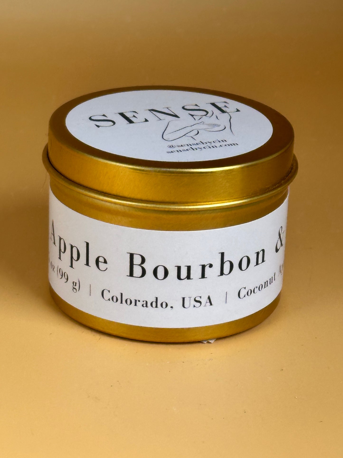 Apple Bourbon & Shea Wooden Wick Candle