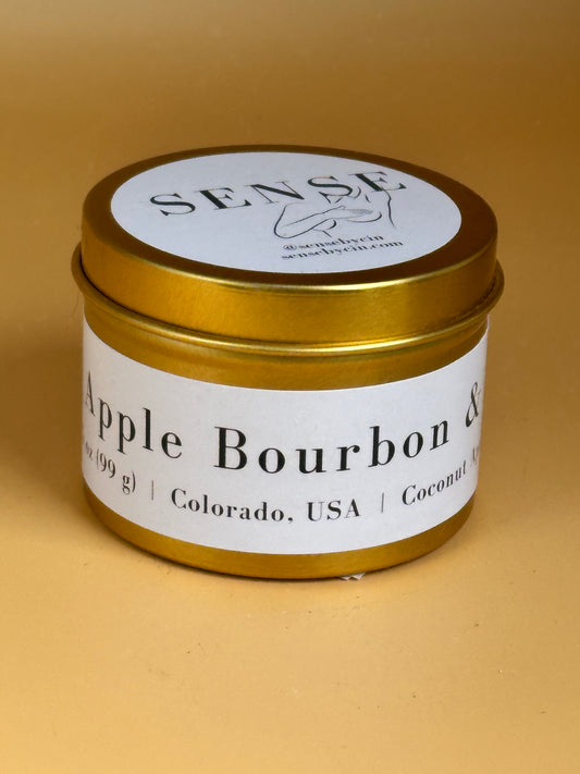 Apple Bourbon & Shea Wooden Wick Candle