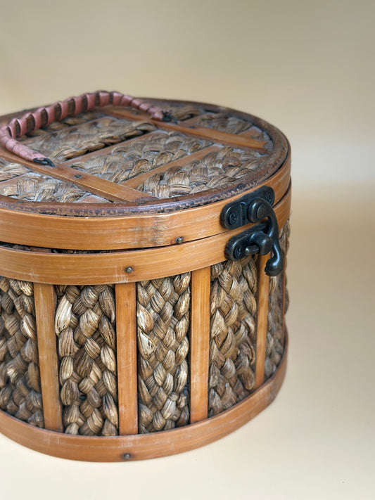 Vintage Woven Storage Basket
