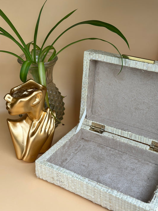 Woven Vintage Jewelry Box