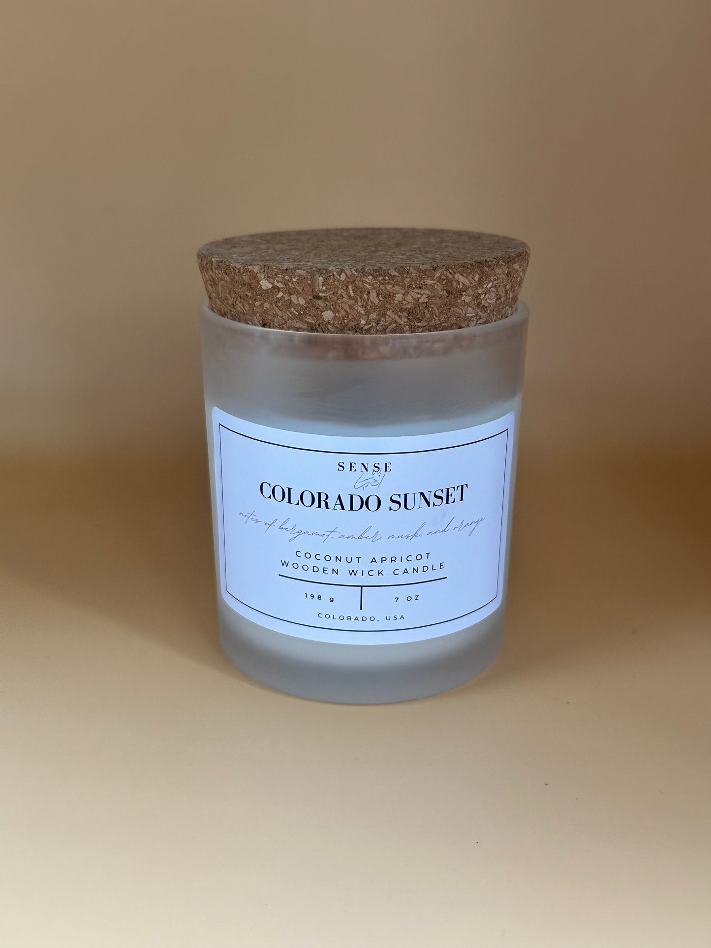 Colorado Sunset Wooden Wick Candle