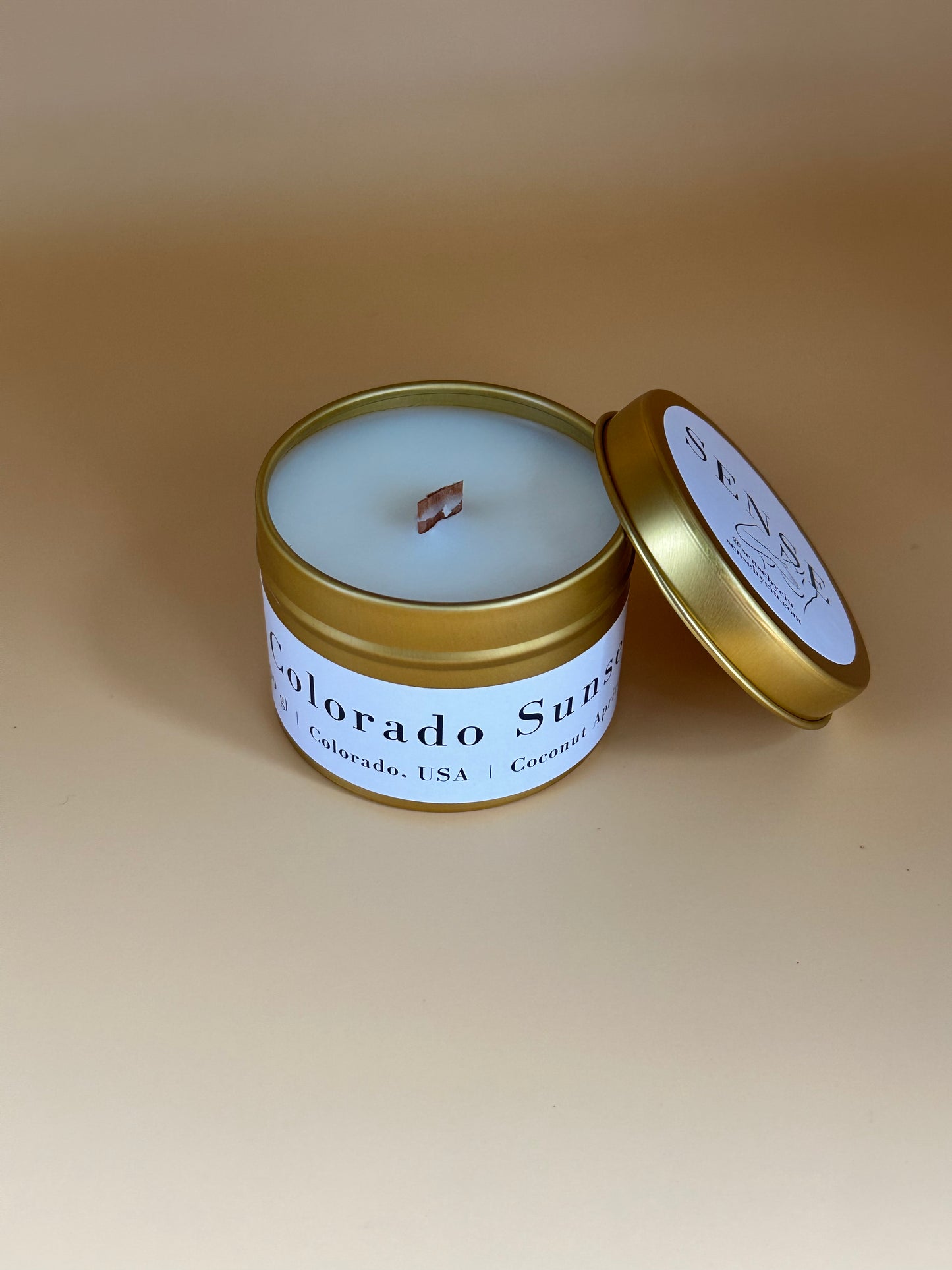 Colorado Sunset Wooden Wick Candle