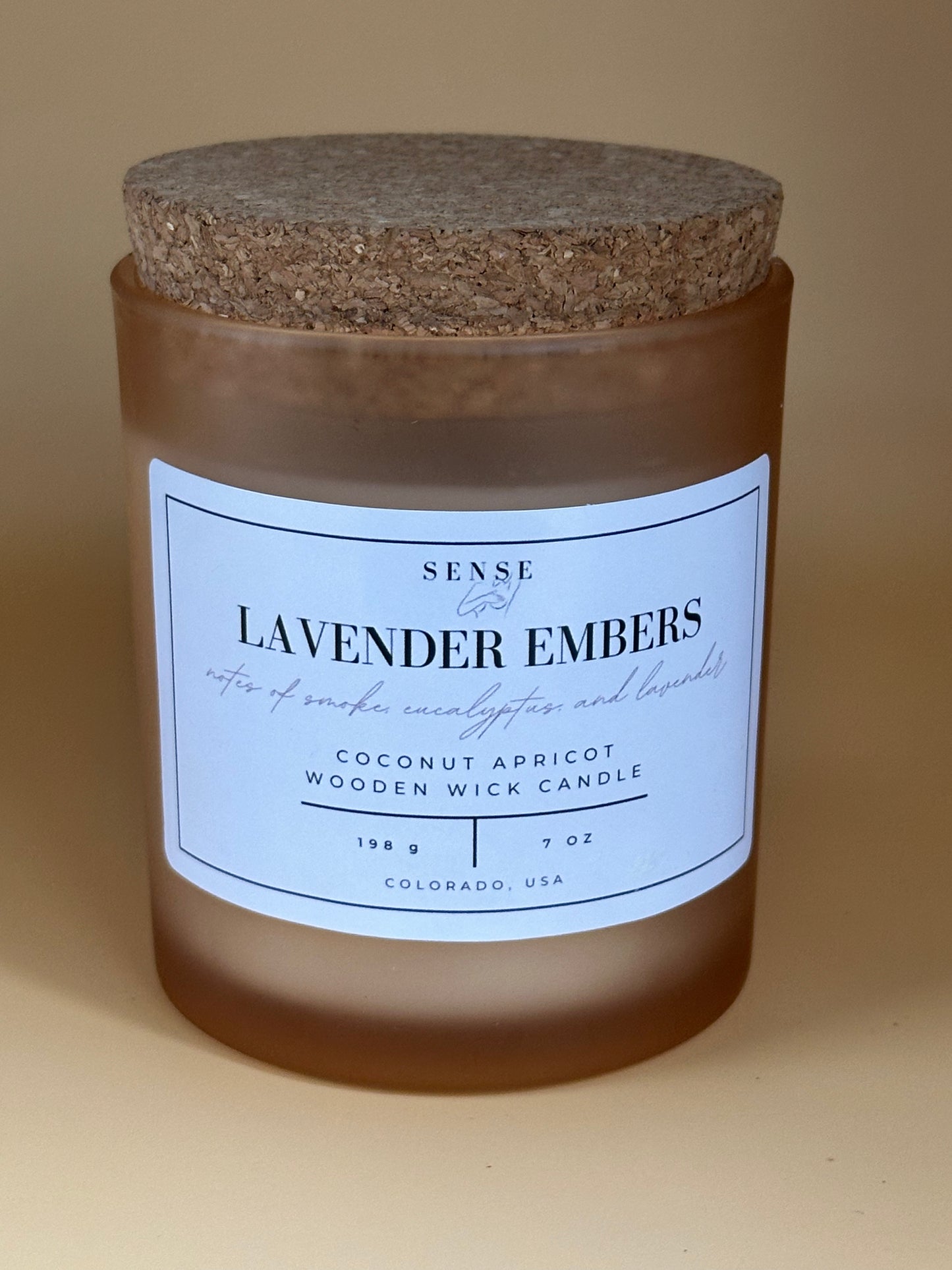 Lavender Embers Wooden Wick Candle