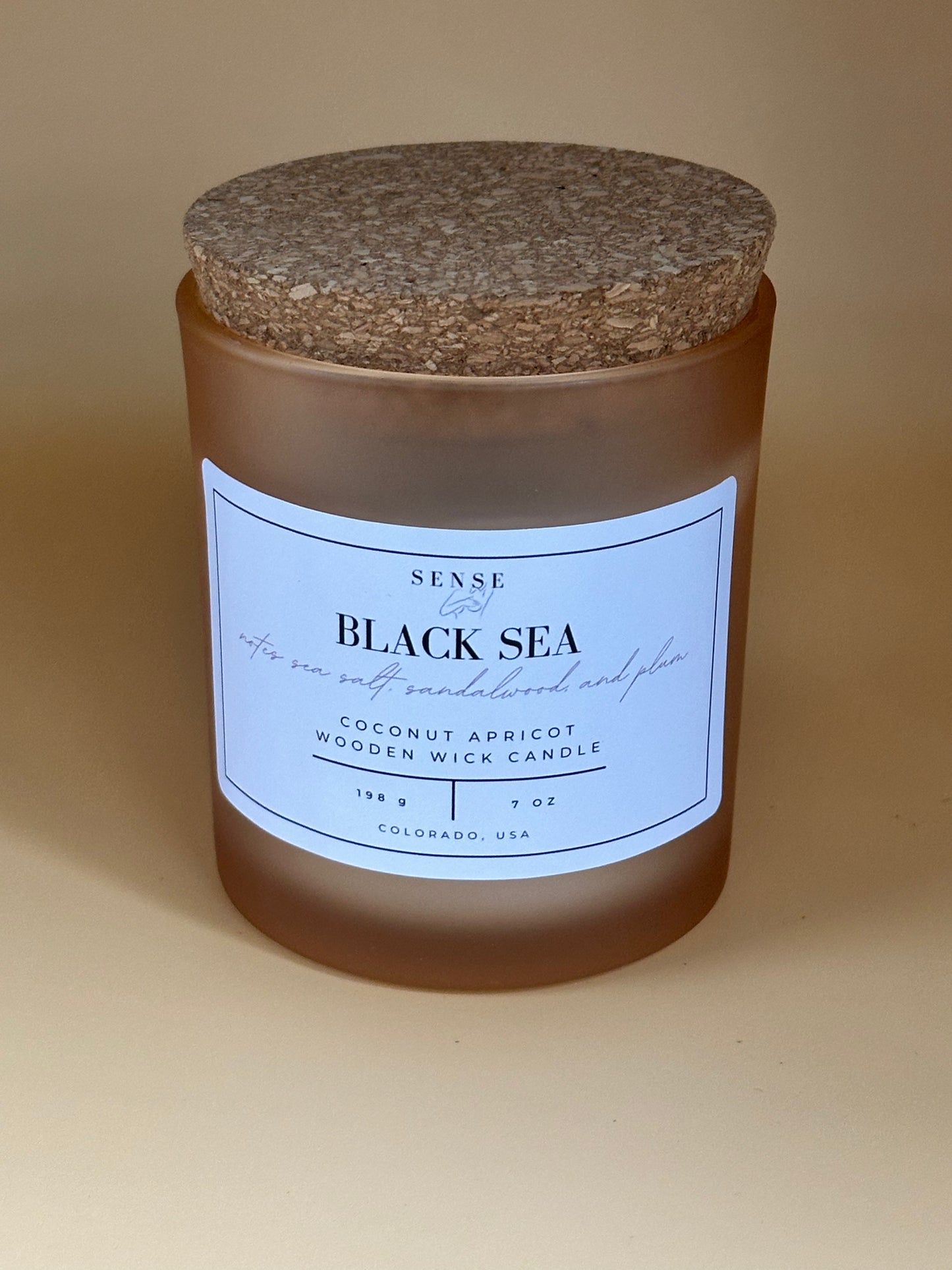 Black Sea Wooden Wick Candle