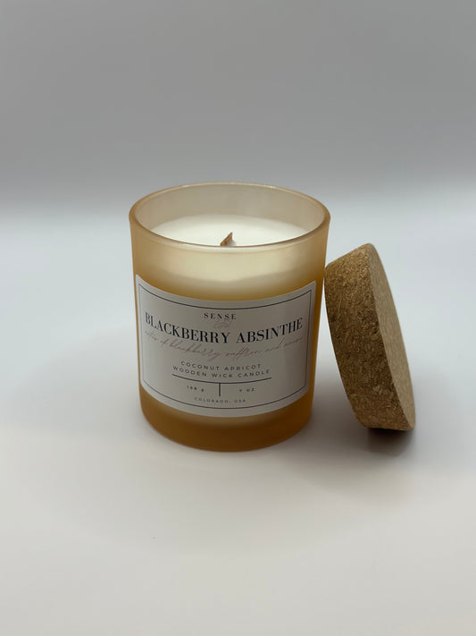 Blackberry Absinthe Wooden Wick Candle