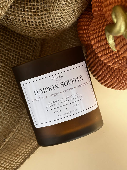 Pumpkin Soufflé Wooden Wick Candle