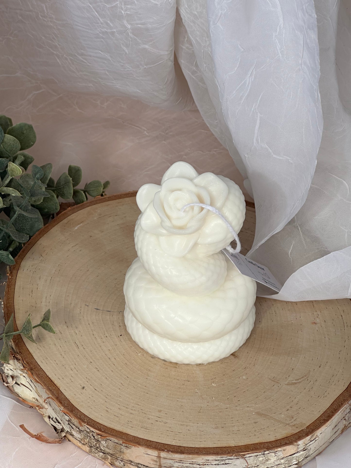 Serpent Flower Shaped Candle