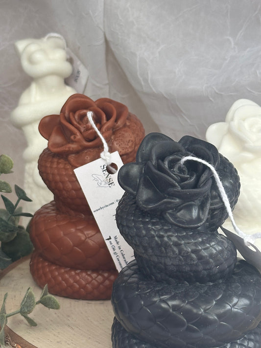Serpent Flower Shaped Candle