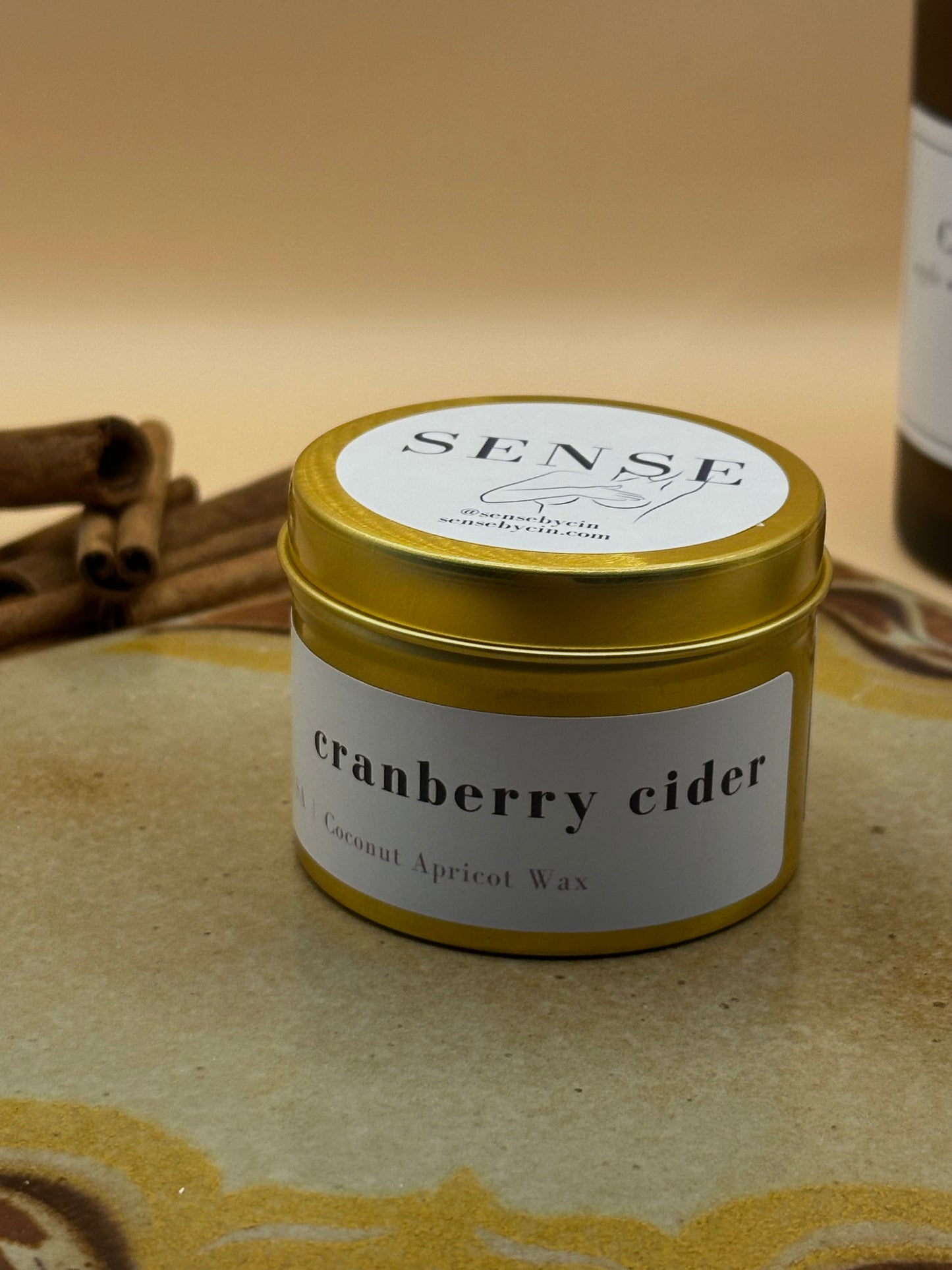 Cranberry Cider Wooden Wick Candle