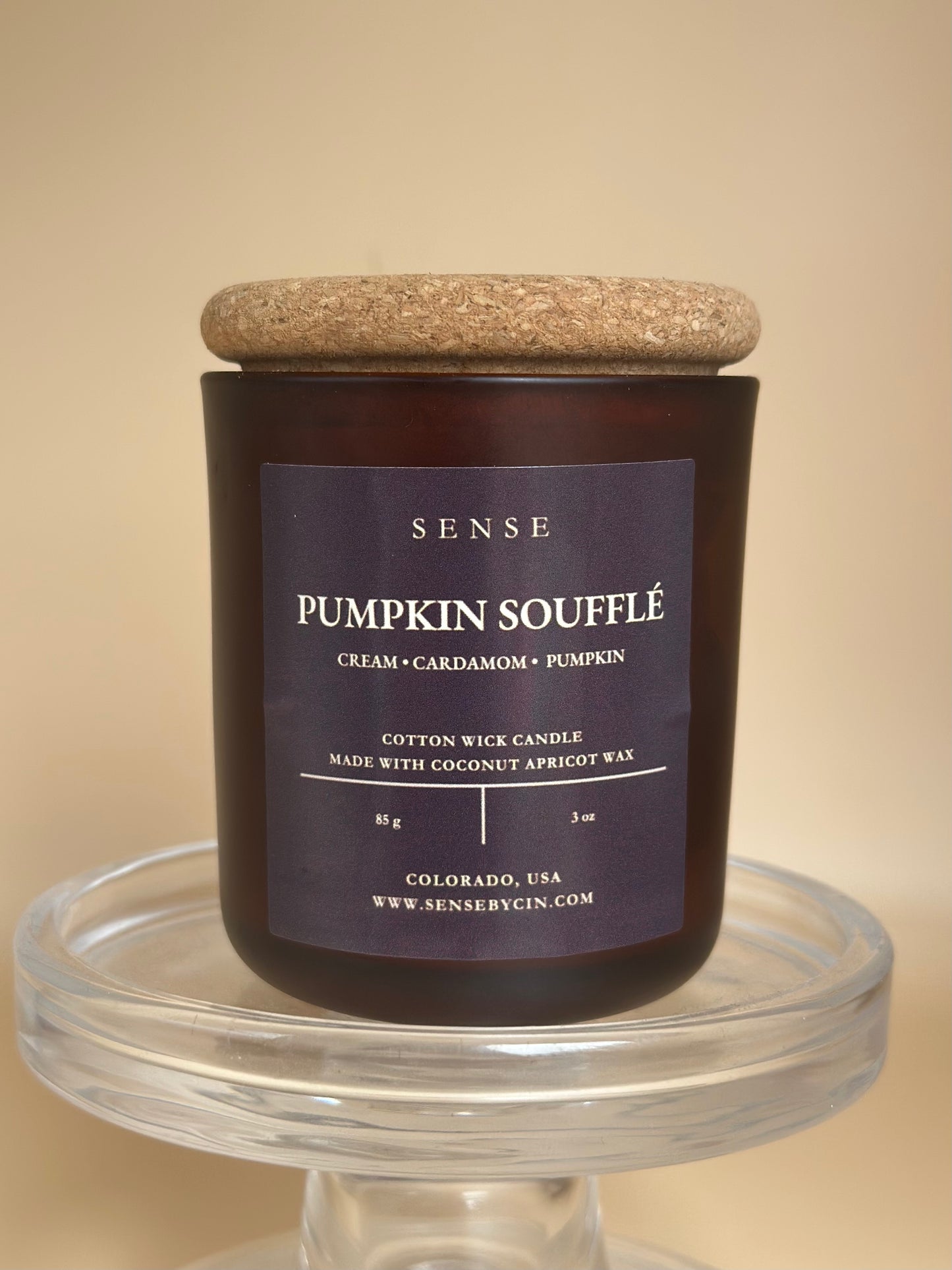 Mini Pumpkin Soufflé Candle - 3 oz. Cotton Wick
