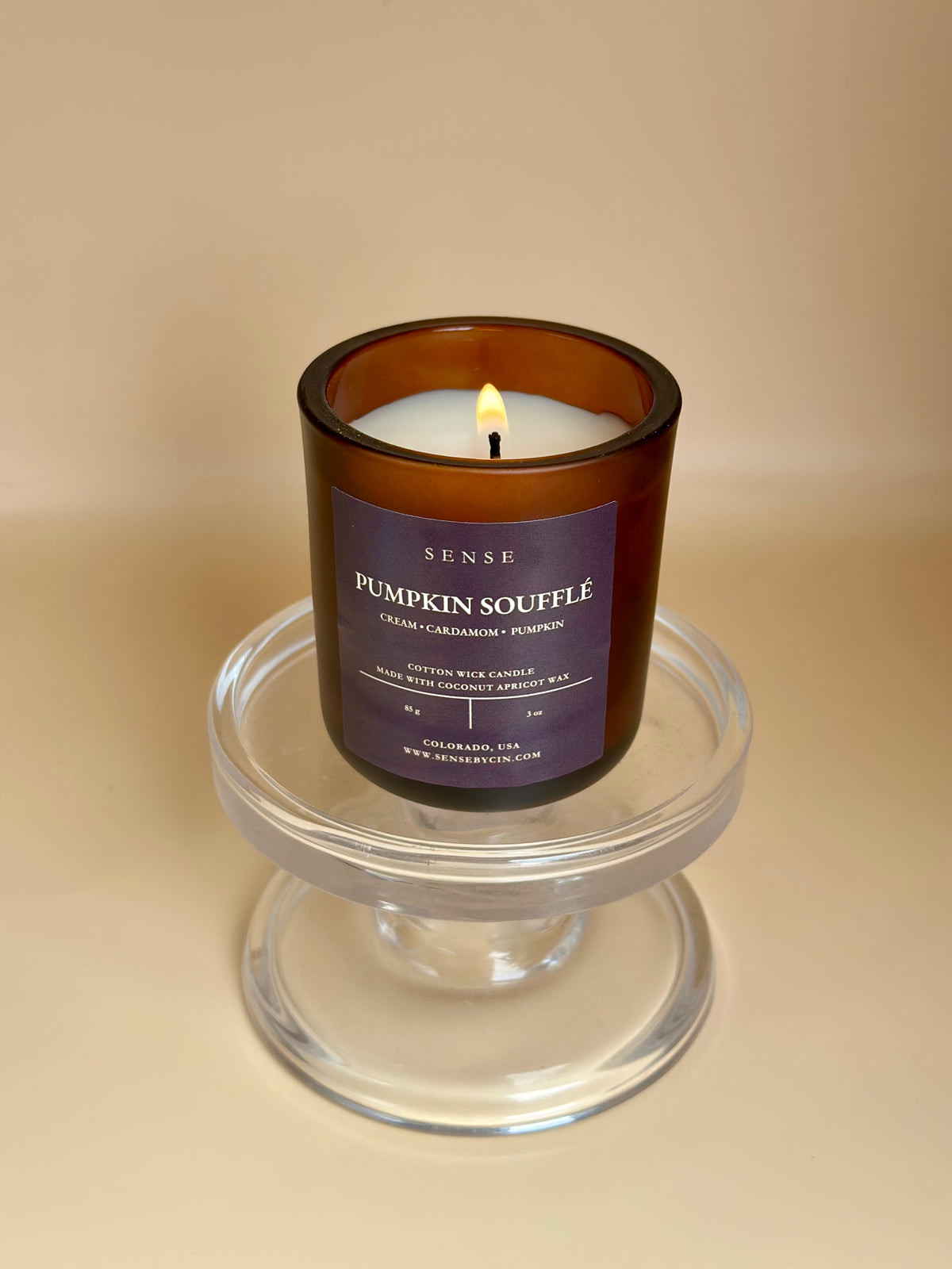 Mini Pumpkin Soufflé Candle - 3 oz. Cotton Wick